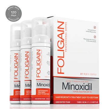 Foligain mousse 5% 3 mois pour les hommes