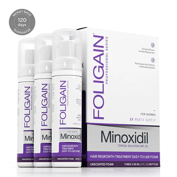 Foligain mousse 2% 3 mois pour les femmes