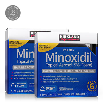Minoxidil 5% Schuim 12 Maanden Voor Mannen