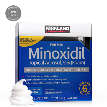 Mousse de Minoxidil 5% 6 Mois Pour Hommes 