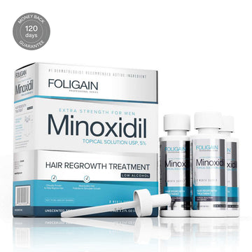 Foligain Lotion 5% 3 Mois Pour Homme - Peau Sensible